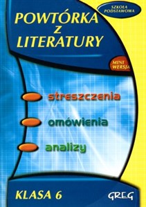 Powtórka z literatury 6 Szkoła podstawowa