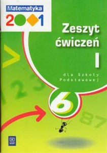 Matematyka 2001 6 Zeszyt ćwiczeń Część 1 szkoła podstawowa