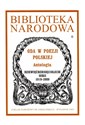 Biblioteka Narodowa Oda w poezji polskiej Antologia Dziewięćdziesięciolecie serii 1919-2009