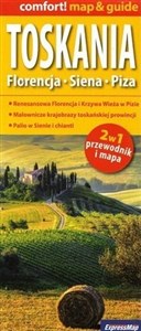 Toskania Florencja Siena Piza 2w1 przewodnik i mapa