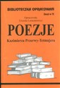 Biblioteczka Opracowań Poezje Kazimierza Przerwy-Tetmajera Zeszyt nr 72