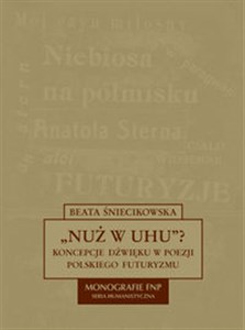 Nuż w uhu Koncepcje dźwięku w poezji polskiego futuryzmu