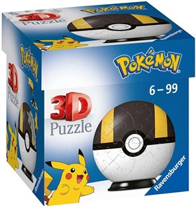 Puzzle 3D 54 Kula Pokemon czarna 11266