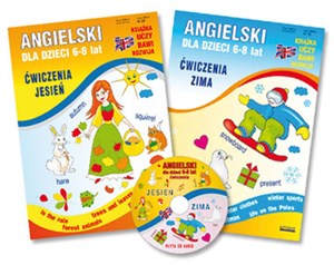 Angielski dla dzieci 6-8 lat Ćwiczenia jesień + Ćwiczenia zima Pakiet z płytą CD