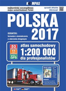 Polska 2017 Atlas samochodowy dla profesjonalistów 1:200 000