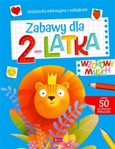 Wzorowy maluch Zabawy dla 2-latka Książeczka edukacyjna z naklejkami