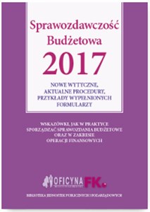 Sprawozdawczość budżetowa 2017