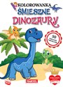 Śmieszne dinozaury z naklejkami z brokatem