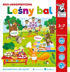 Leśny bal Gra logopedyczna Kapitan Nauka 3-7 lat