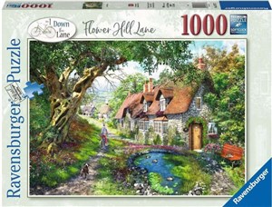 Puzzle 2D 1000 Droga wśród wzgórza kwiatów 16777