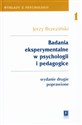 Badania eksperymentalne w psychologii i pedagogice - Jerzy Brzeziński