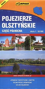 Pojezierze olsztyńskie część północna skala 1:50000 Mapa turystyczna