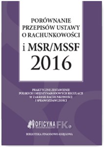 Porównanie przepisów ustawy o rachunkowości i MSR/MSSF 2016