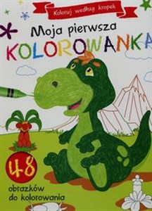 Moja pierwsza kolorowanka Koloruj według kropek 48 obrazków do kolorowania