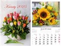 Kalendarz 2025 ścienny Kwiaty 