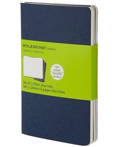 Zestaw 3 zeszytów Cahier Journals 9x14 gładki