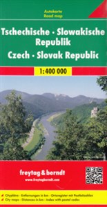 Czechy Słowacja mapa drogowa 1:400 000