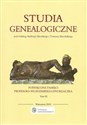 Studia genealogiczne poświęcone pamięci Profesora Włodzimierza Dworzaczka Tom 3