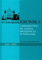 Kronika Uniwersytetu im. Adama Mickiewicza w Poznaniu za lata akademickie 2002-2005