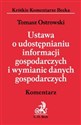 Ustawa o udostępnianiu informacji gospodarczych i wymianie danych gospodarczych