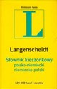 Słownik kieszonkowy polsko niemiecki niemiecko polski - Urszula Czerska, Stanisław Walewski