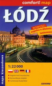 Łódź plan miasta 1:22 000 wersja kieszonkowa