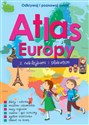 Atlas Europy z naklejkami i plakatem  - Opracowanie Zbiorowe