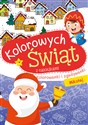 Kolorowych Świąt Mikołaj z naklejkami