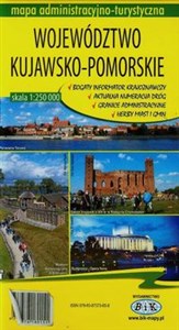 Województwo Kujawsko-Pomorskie mapa administracyjno-turystyczna