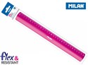 Linijka Milan 30 cm różowa - 