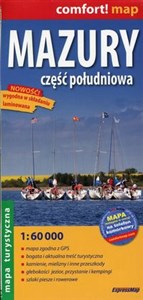 Mazury część południowa mapa turystyczna 1:60 000