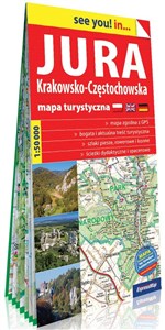 Jura Krakowsko-Częstochowska papierowa mapa turystyczna 1:50 000