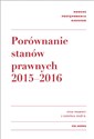 Kodeks postępowania karnego Porównanie stanów prawnych 2015-2016 - Opracowanie Zbiorowe