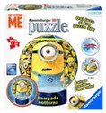 Puzzle 3D kuliste Minionki - Lampka