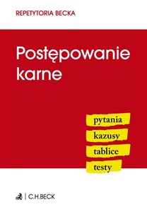 Postępowanie karne pytania, kazusy, tablice, testy