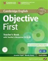 Objective First Teacher's Book with Teacher's Recouces CD-ROM 