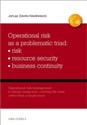 Operational risk as a problematic triad risk resiurce security business continuity