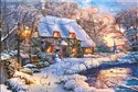 Puzzlowa kartka pocztowa Winter Cottage KAR-024004 - 