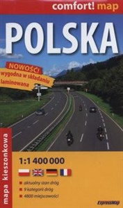 Polska Mapa kieszonkowa 1:1 400 000