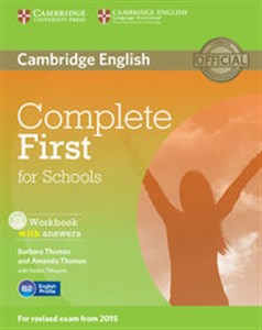 Complete First for Schools Workbook with answers + CD