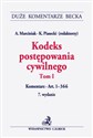 Kodeks postępowania cywilnego Tom 1