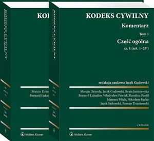 Kodeks cywilny Komentarz Tom 1 Część ogólna Część 1-2 zestaw