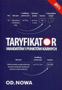 Taryfikator mandatów i punktów karnych