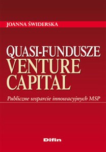 Quasi fundusze venture capital Publiczne wsparcie innowacyjnych MSP