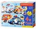 4x1 Puzzle Konturowe Rescue Services - 