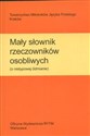 Mały słownik rzeczowników osobliwych