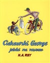 Ciekawski George jeździ na rowerze