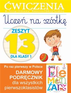 Uczeń na szóstkę Zeszyt 13 dla klasy 1 Ćwiczenia do Naszego elementarza Ministerstwa Edukacji Narodowej