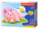 Puzzle MAXI Konturowe: Pink Baby Triceratops 12