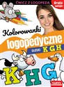 Kolorowanki logopedyczne Głoski K G H z naklejkami